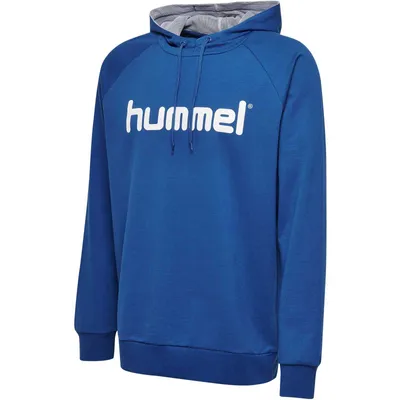 Produktbild von Hummel Baumwolle Logo Hoodie Herren blau Gr S