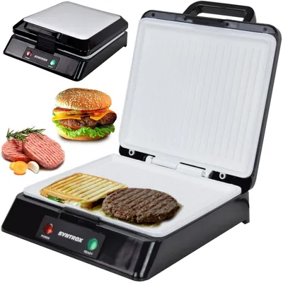 Zdjęcie produktu dla Grill kontaktowy XXL Plovas | Panini Maker | Grill elektryczny | Ceramiczny