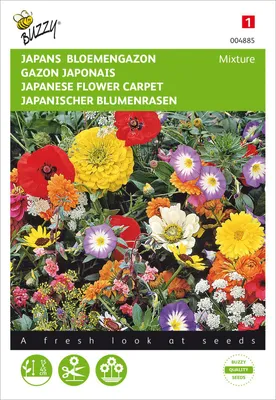 Produktbild von Japanischer Blumenrasen Mischung | Blumensamenmischung von Buzzy Seeds