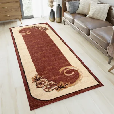 Immagine prodotto di Tappeto corridoio tappeto a pelo corto moderno ponte soggiorno camera da letto design crema marrone beige ÖKOTEX 70 x 200 cm