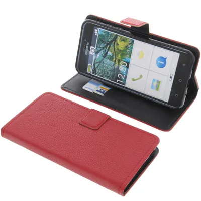 Produktbild von foto-kontor Tasche kompatibel mit Emporia Smart 3 Book Style rot Schutz Hülle Buch