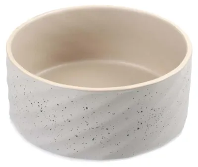 Zdjęcie produktu dla Miska ceramiczna Duvoplus Stone Wavy Dune – 1250 ml – 18 x 18 x 7,5 cm