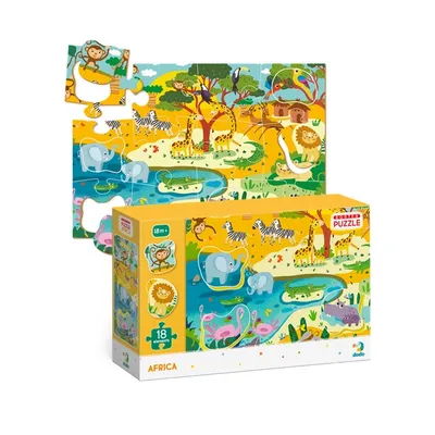 Immagine prodotto di Puzzle DODO con safari 18 pezzi