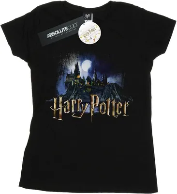 Produktbild von Harry Potter - "Hogwarts" T-Shirt für Damen BI23731 (L) (Schwarz)