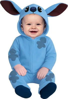 Produktbild von Film Abenteurer Baby Kostüm Karneval Einteiler Blau Ohr Kapuze Bequem Lustig Ford Originelle Spiel, Größe: 74/80 Farbe: Blau / Grau