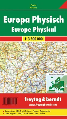 Produktbild von FuB Europa physisch 1 : 3 500 000 Planokarte