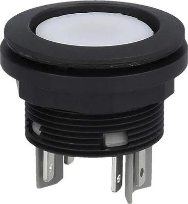 Immagine prodotto di Georg Schlegel Pulsante luminoso, 2S illuminabile, rotondo, SHORTRON Spina piatta 2,8 mm x 0,8 mm - 1 pezzo