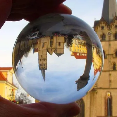 Produktbild von Kristallglas-Kugel aus Borosilikat-Glas, 70 mm Durchmesser, perfekt poliert