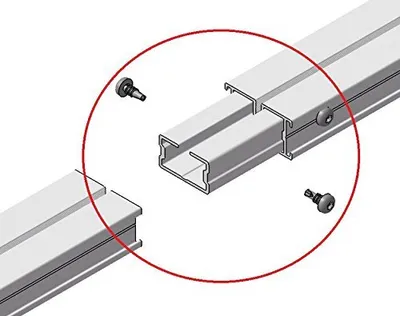 Produktbild von UK-Verbinder Universal für Aluschienen inkl. 4 Bohrschrauben  GERMANY
