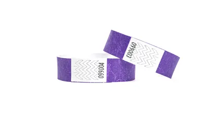 Produktbild von 200 tyvek armbänder lila, Eintrittsbänder, Einlassbänder