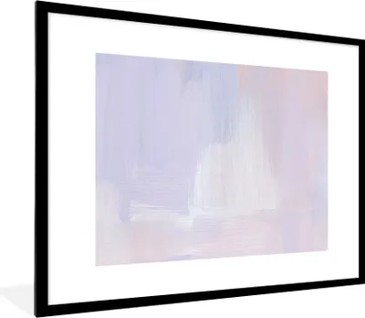 Produktbild von MuchoWow® Gerahmtes Poster Pastell - Farbe - Gestaltung 80x60 cm - Poster mit Schwarzem Bilderrahmen Wandposter Rahmen Foto Bilder - Schlafzimmer-Dekorationen - Fotoposter