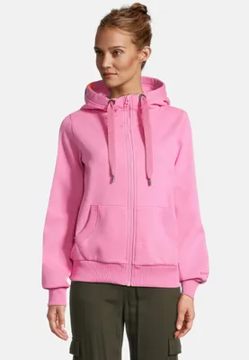 Produktbild von salzhaut Damen Sweatjacke SÖÖTE L Kuschelige Kapuzenjacke für Frauen aus weichem Baumwoll-Mix – Maritimer Zip-Hoodie mit dicken Kordeln – Designed in Hamburg