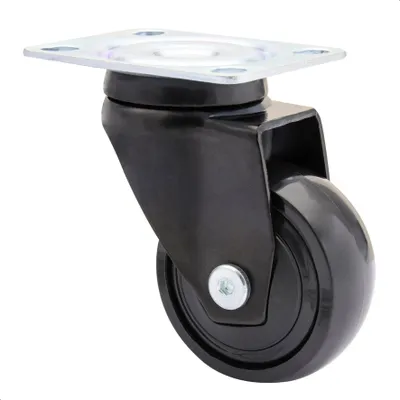 Produktbild von WAGNER Design 3C - Lenkrolle soft - Durchmesser Ø 50 mm, schwarz, Kugellager, Anschraubplatte, Tragkraft 50 kg - 01225201