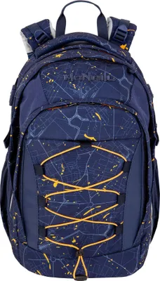 Produktbild von McNeill Schulrucksack Luca School Backpack Splash dunkelblau