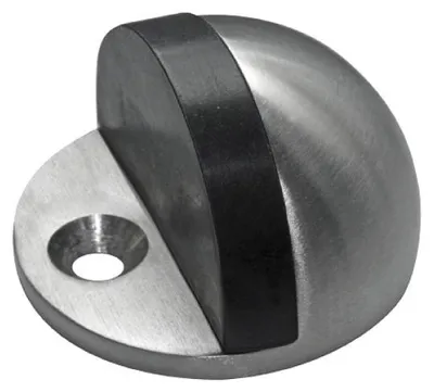 Produktbild von Türstopper 45x25 mm Chrom mit Gummiring