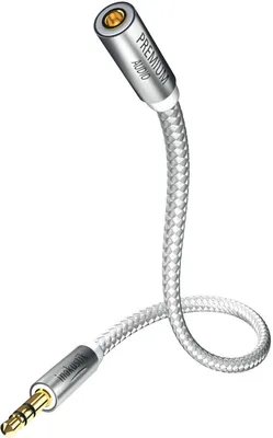 Produktbild von Inakustik 00410202, 3.5mm, Männlich, 3.5mm, Männlich, 2 m, Silber, Weiß