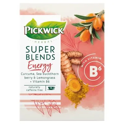 Produktbild von Pickwick Herbal Super Blends Energy Kräutertee 15 x 1,5g