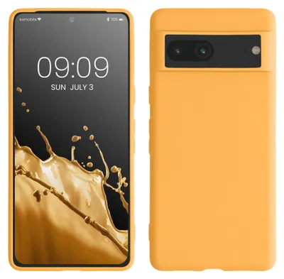 Produktbild von kwmobile Handyhülle für Google Pixel 7 Hülle - TPU Case - Kabelloses Laden - Schutzhülle Cover in Fruity Orange