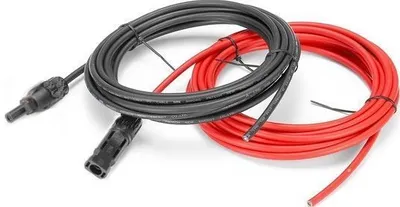 Obrázok produktu pre Solárne káble H1Z2Z2-K s konektormi MC4, 2 × 6 mm Dĺžka: 10 metrov