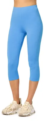 Produktbild von Merry Style Damen Leggings 3/4 aus Viskose MS10-144 (Blau, L)