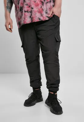 Produktbild von Urban Classics TB3669 | Cargo Nylon Track Pants Trainingshose Herren - Farbe: Black - Größe: 3XL