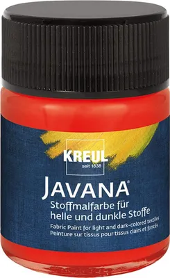 Zdjęcie produktu dla KREUL Textilfarbe JAVANA "Opak", rot, 50 ml