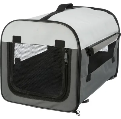 Produktbild von TRIXIE Hundebox Basic - dunkelgrau/hellgrau - 32 × 32 × 47 cm
