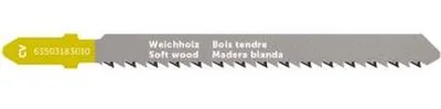 Productafbeelding van Fijne zaagblad voor decoupeerzaag, geschikt voor hout, verpakking met 5 stuks | 63503183010