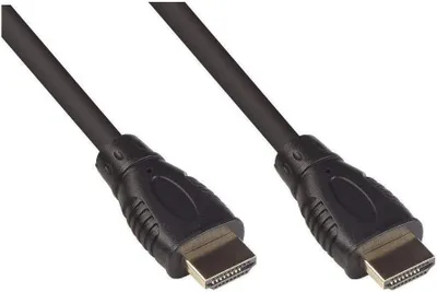 Obrázok produktu pre Kábel HDMI 2.0b, 0,5 m, 4K UHD 60 Hz, pozlátené kontakty, čierny