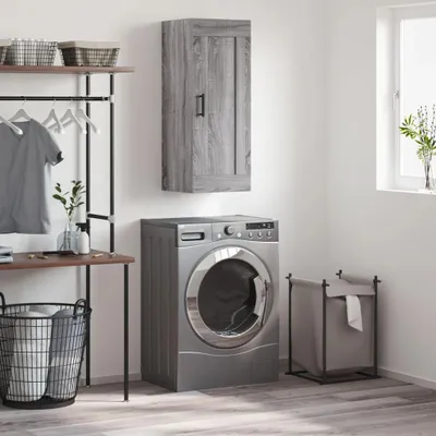 Produktbild von vidaXL Wandschrank Grau Sonoma 34,5x34x90 cm Holzwerkstoff