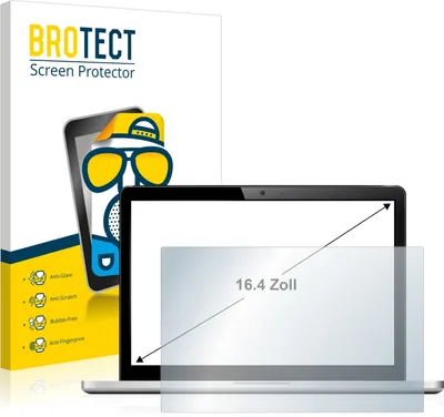 Produktbild von BROTECT Schutzfolie für Notebooks mit 41.7 cm (16.4 Zoll) Displays 364 x 205 mm Displayschutz Displayschutzfolie Folie Matt Entspiegelungsfolie