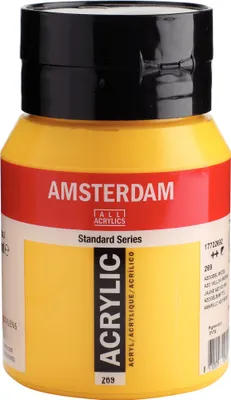 Produktbild von Amsterdam Standard Series Acrylfarbe Flasche 500 ml Azogelb Mittel 269
