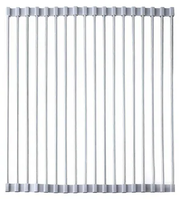 Klappbares Abtropfgitter für Spüle, 37x35 cm, Grau