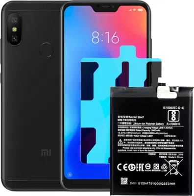 Produktbild von Tradebit Akku für Xiaomi Redmi 6 Pro / Xiaomi A2 Lite 3900mAh + Montageband Handy Akku Li-Ion Ersatzakku Reparatur