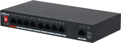 Obrázek produktu pro Dahua Technology PFS3009-8ET-96 Nespravovaný L2 Fast Ethernet (10/100) napájení přes Ethernet (PoE) černý