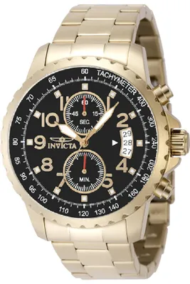 Obrázok produktu pre Invicta Specialty 69795 Pánske Hodinky - Quartz Hnutie - Oceľ s Čiernym Ciferníkom - 47 mm