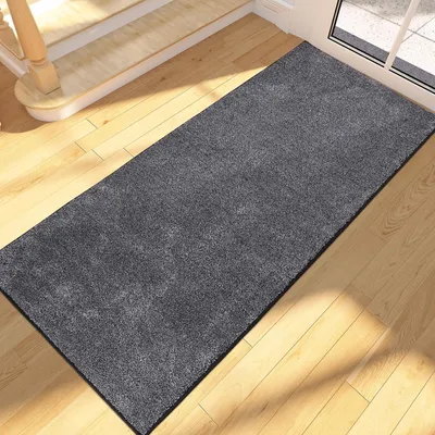 Productafbeelding van Läufer vloermat, vuilvanger, voetmat, 60 x 210 cm, donkergrijs