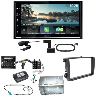 Produktbild von Kenwood DMX7722DABS Android Auto CarPlay Einbauset für Tiguan Amarok Caddy Jetta