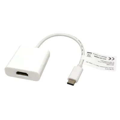 Obrázek produktu pro VALUE USB 3.1 - HDMI, 0,1 m, USB typu C, HDMI, Samec, Samice, Bílá
