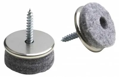Produktbild von Parkett-Gleiter mit Schraube, Ø 24 mm, 4 Stück