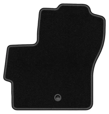 Produktbild von Fahrermatte Velours für Mazda 3 I BK 2003-2009 (Schrägheck) – 1-tlg, Schwarz, passgenau – Wielganizator BASIC