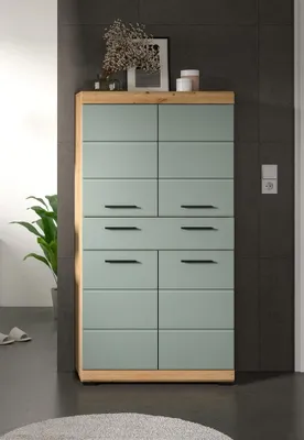 Produktbild von Midischrank breit Scout | mit Schubkasten | Salbei / Artisan Eiche