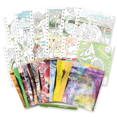 Produktbild von Kreativbuch "Dinosart", Folienkunst