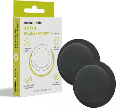 Produktbild von Mobile Origin MO-ATS-BLK, Stickermontage, Schwarz, Silikon, Kratzresistent, 43 mm, 43 mm