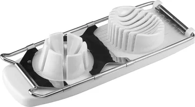 Obrázek produktu pro Snímač vajec - praktická pomůcka - 1 kus - bílá/stříbrná - plast - 27 x 11,6 x 4,5 cm