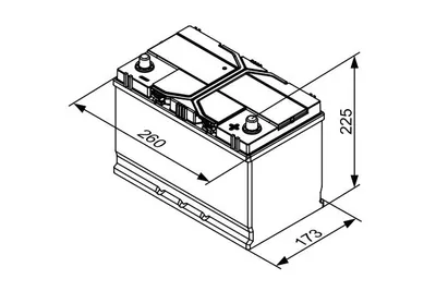 Produktbild von BOSCH S4 E41 Starterbatterie 12V 72Ah 760A/EN D26 für Infiniti Lexus Nissan KIA