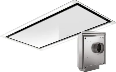 Produktbild von Elica Set Deckenhaube Hilight PRF0146248 100 cm Weiß + Außenwandmotor KIT0184135