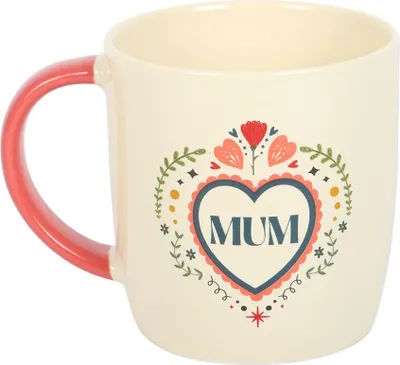 Produktbild von Something Different - "Mum" Kaffeebecher, Volksherz, 350ml SD10705 (Einheitsgröße) (Weiß)