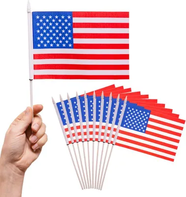 Produktbild von PHENO FLAGS Handfahne USA Amerika Fähnchen Stockfahne Handflagge Fanartikel
