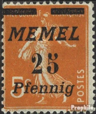 Produktbild von Briefmarken Memelgebiet 1922 Mi 58 gestempelt Aufdruckausgabe